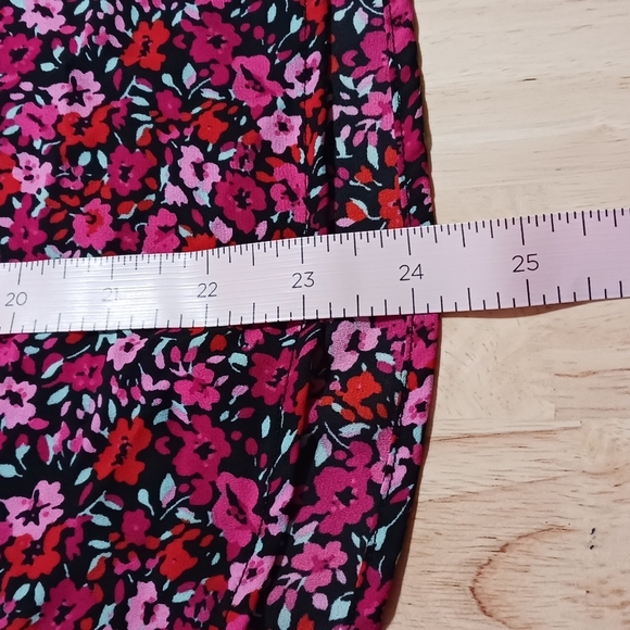 J.Crew Factory Dainty Floral Long Sleeve Peasant Blouse - Picture 9 of 9